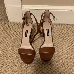 Nine West brown heels